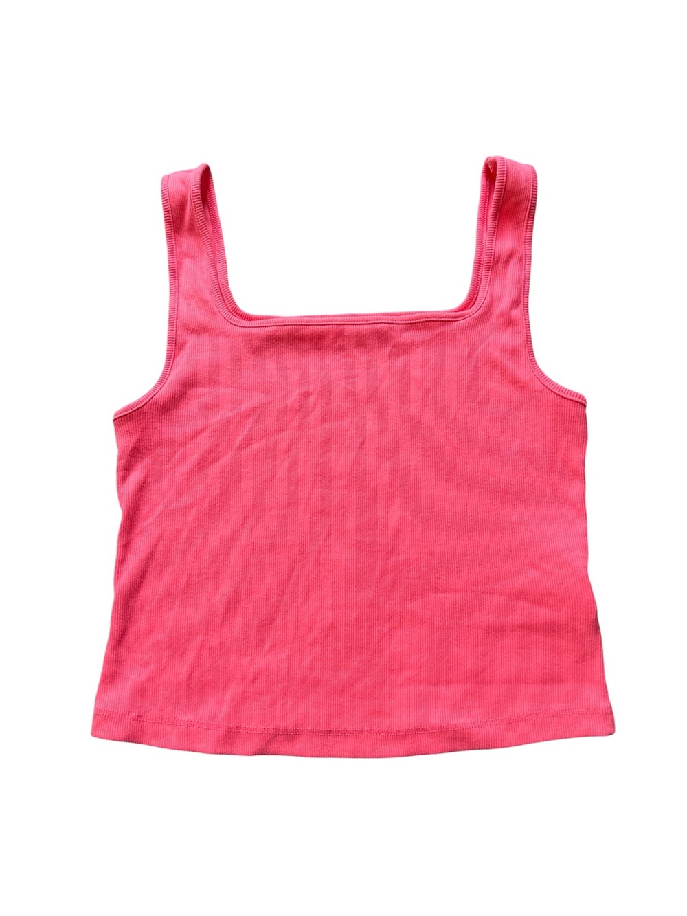 Old Navy Women's Square Neck Tank Top in Bright Pink